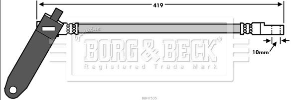 BORG & BECK Тормозной шланг BBH7535